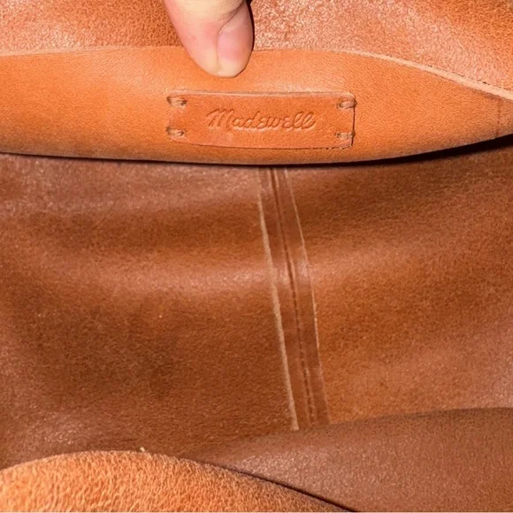 Madewell The Sydney Shoulder Bag Burnished Caramel Leather Crossbody - Picture 8 of 8
